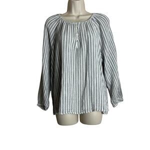 Old Navy XL Black White Striped Top Women's
